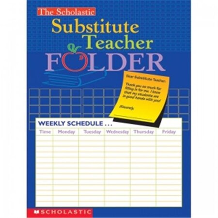 Scholastics Teacher Scholastic Teaching Resources SC-0439546443BN Substitute Teacher Folder - 10 Each SC-0439546443BN